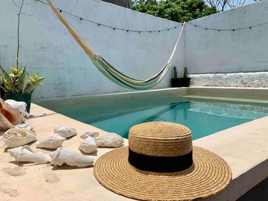 Casita Azul Colonial En El Centro De Merida. Exteriér fotografie
